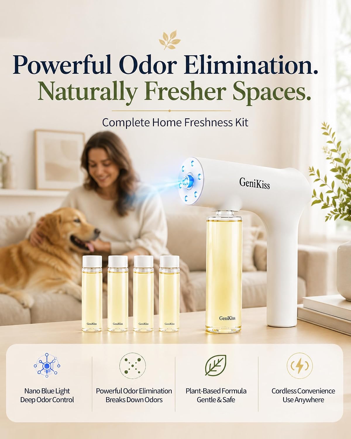 GeniKiss Nano Deodorizer Spray